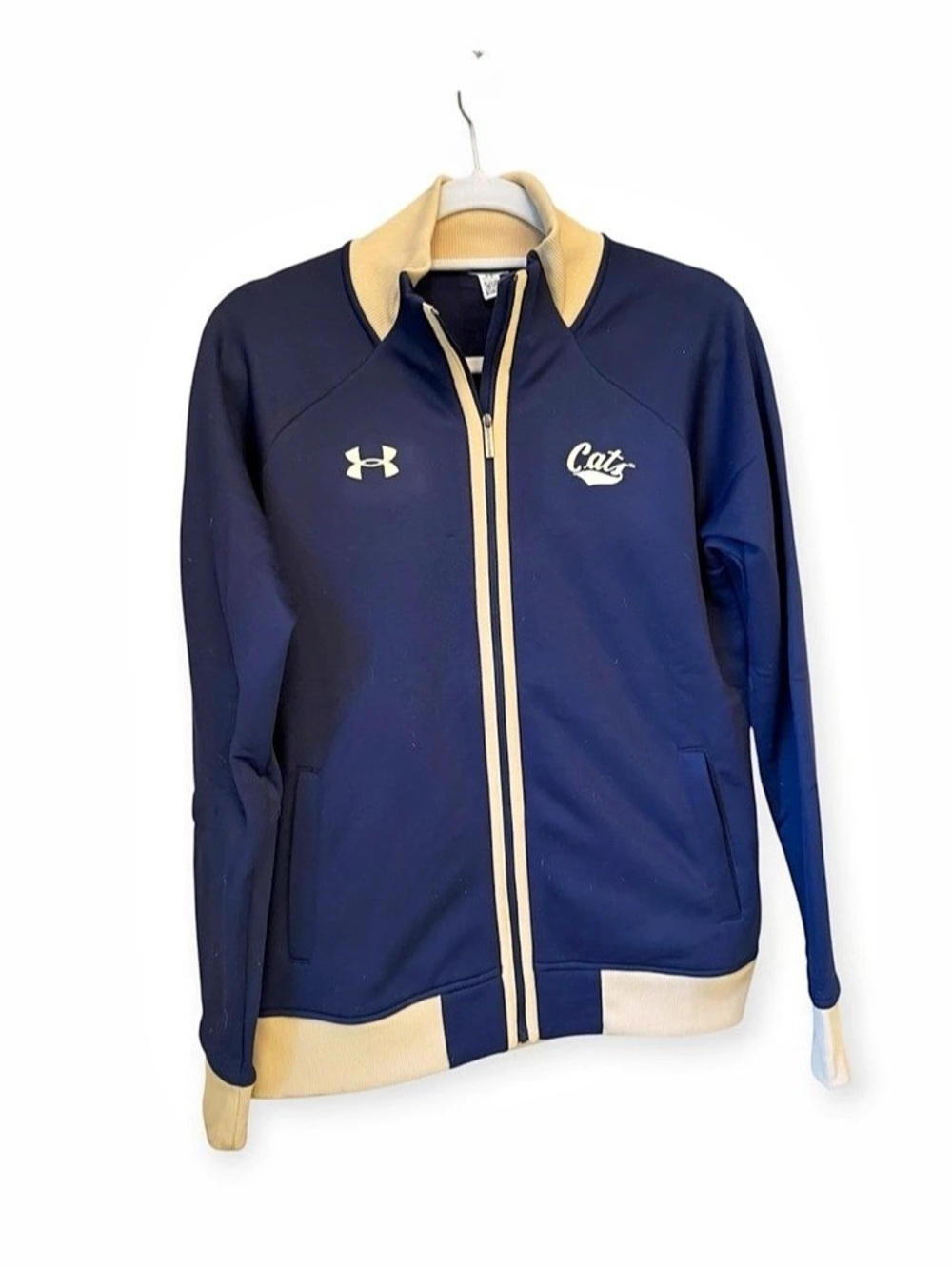 Under Armour Montana State Bobcats Full Zip Jacket Blue & Yellow - Picture 2 of 6